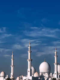 Low angle view of mosque against sky