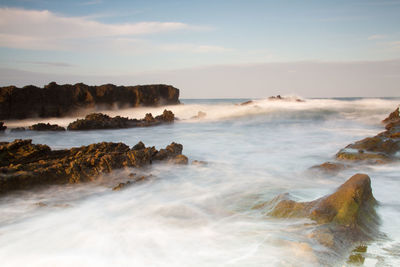 Scenic view of sea against sky