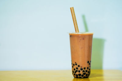 Close-up of drink on table