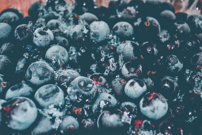 Full frame shot of blueberries