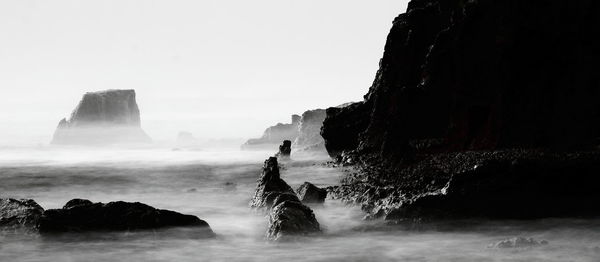 The rocks and sea