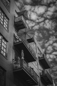 Low angle view of building against sky