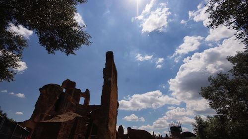 Low angle view of building against sky