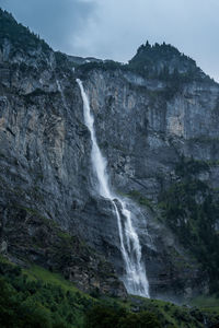 Landscape at stechelberg in lauterbrunnen valley, switzerland