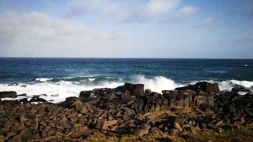 Scenic view of sea against sky