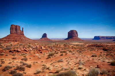 Rock formations in a desert