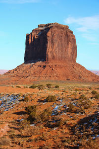 View of rock formations