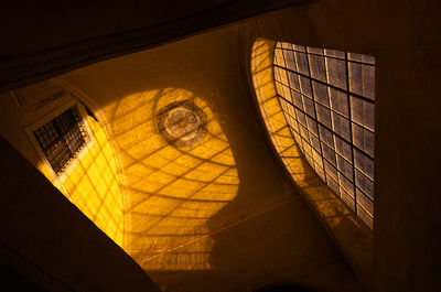 Low angle view of skylight