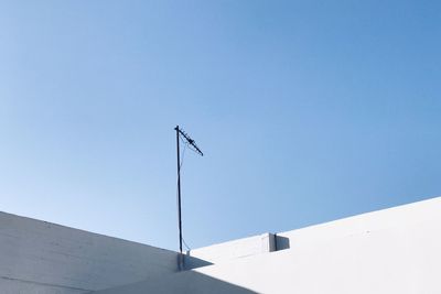 Low angle view of building against clear sky
