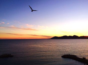 View of calm sea against the sky