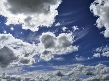 Low angle view of clouds in sky