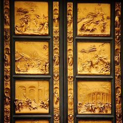 Close-up of wooden door