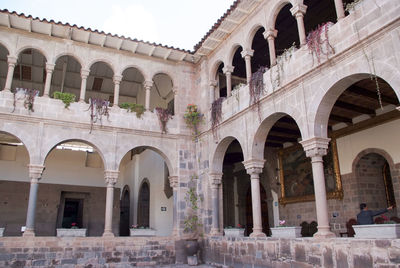 Low angle view of historical building