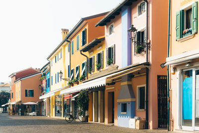 Residential buildings in city