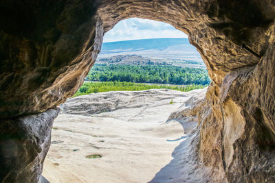 Scenic view of rocky mountains