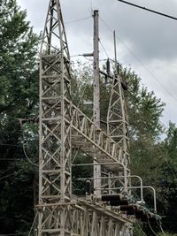 Low angle view of bridge against sky