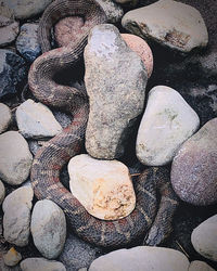 Full frame shot of stones