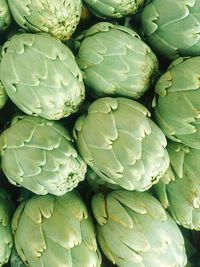 Full frame shot of vegetables artichoke 