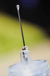 Close-up of electric lamp