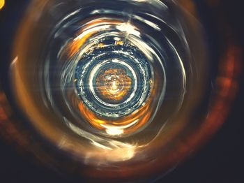 Close-up of illuminated light