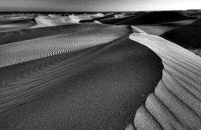 Close-up of sand at beach