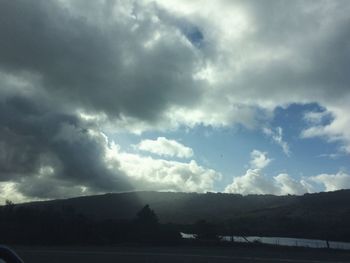 Storm clouds over mountain