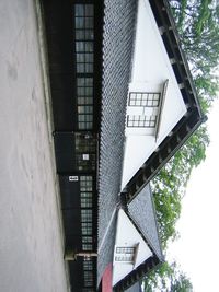 Low angle view of modern buildings against sky