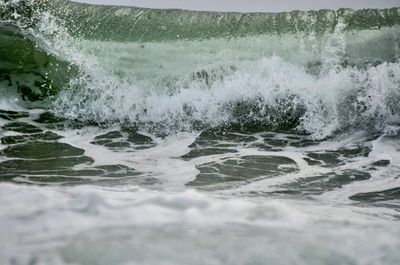 Full frame shot of water splashing in sea