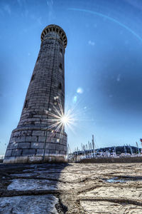 Low angle view of lighthouse