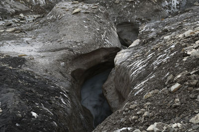 Close-up of rock formation