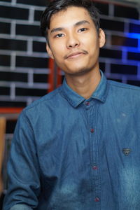Portrait of young man smiling