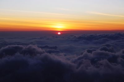 Scenic view of cloudscape during sunset