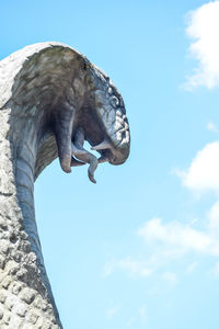 Low angle view of a sculpture