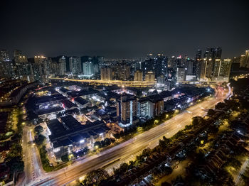 City street at night