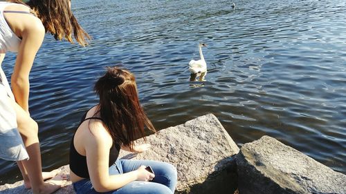 Man in swimming pool