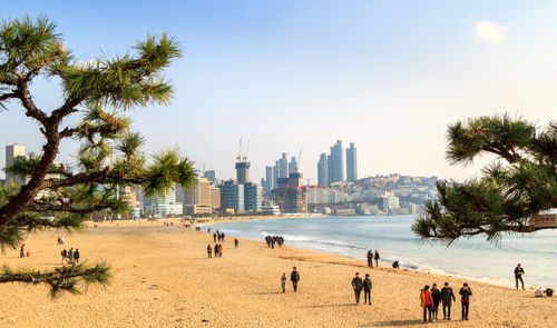 People on beach