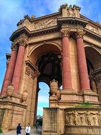 Low angle view of historical building