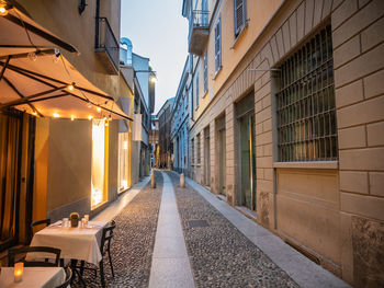 Street amidst buildings in city