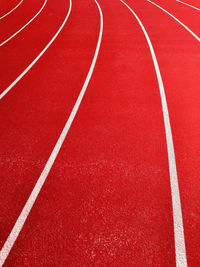 Full frame shot of red wall