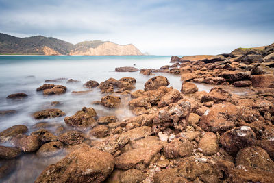 Scenic view of sea against sky