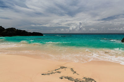 Scenic view of sea against sky