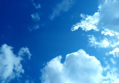 Low angle view of clouds in sky