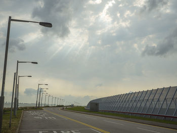 Road against sky