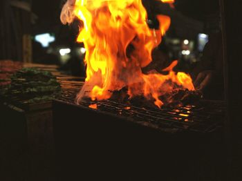 Bonfire at night