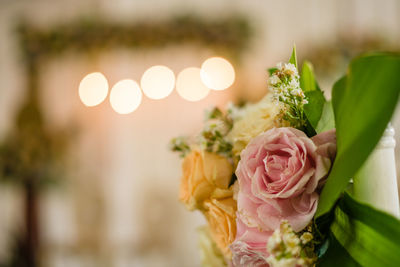 Close-up of rose bouquet