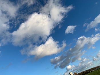 Low angle view of clouds in sky