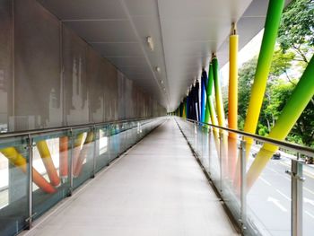 View of corridor in row