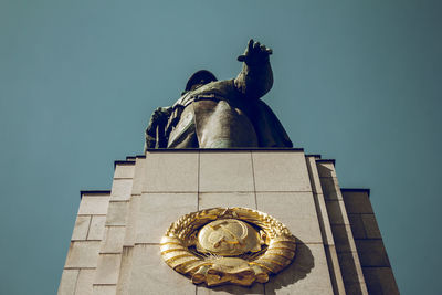 Low angle view of historical building