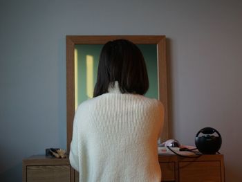 Woman looking at camera