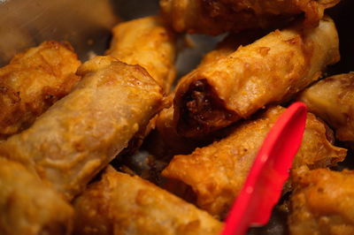 Close-up of served food in plate